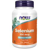 NOW Foods Selenium 100 mcg – tablette facile à avaler et soutien quotidien.