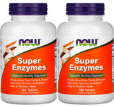 NOW Foods Super Enzymes – bouteille de comprimés, soutien digestif potentiel après les repas
