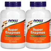 NOW Foods Super Enzymes – bouteille, soutien digestif après chaque repas.
