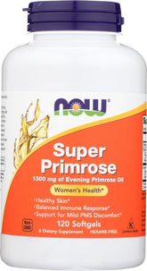 NOW Foods Super Primrose - bouteille-pilules: soutien potentiel pour la peau et le système vasculaire.