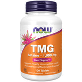 NOW Foods TMG Betaine 1000 mg – tablettes, soutien potentiel à la méthylation et à la fonction hépatique.