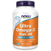 NOW Foods Ultra Omega-3 en bouteille enterique, tolérance accrue