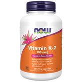NOW Foods Vitamine K-2 250, bouteille de gélules végétales, soutien potentiel des os.
