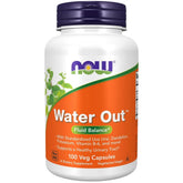 NOW Foods Water Out – Bouteille de capsules, soutien potentiel à l'équilibre hydrique quotidien.