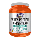NOW Foods Whey Protéine Concentrate – poudre naturelle, apport protéique pratique après l'effort.