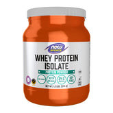 NOW Foods Whey Protein Isolate dans un verre d'eau, prise protéinée rapide.