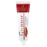 NOW Foods Xyliwhite Cinnafresh dentifrice, tube visible, haleine fraîche grâce à la cannelle.