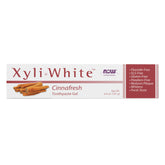 NOW Foods XyliWhite Gel Dentaire Cannelle, tube prêt à l'emploi pour une fraîcheur quotidienne.