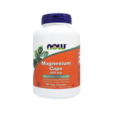 NOW Magnésium 400 mg – bouteille de capsules véganes, soutien à l’énergie et à la fonction musculaire