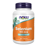 NOW Foods Sélénium, boîte avec tablettes 100 mcg, complément quotidien potentiel