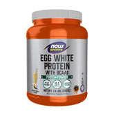 NOW Sports Protéine d'œuf, bouteille vanille crème, source protéique de haute qualité pour shakes
