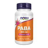 NOW Foods PABA 500mg, bouteille, complément pratique pour votre routine vitamine