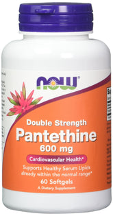 NOW Foods Pantethine: bouteille de 600 mg avec gélules molles faciles à prendre au quotidien