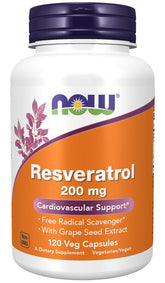 NOW Foods Résveratrol bouteille-capsules: soutien potentiel au bien-être quotidien