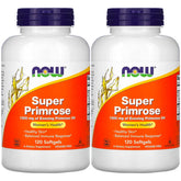 Flacon NOW Foods Super Primrose 1300 mg, pratique pour une routine quotidienne de bien-être