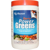 NuMedica Power Greens Berry – bouteille, boost naturel d'énergie et nutrition végétale.