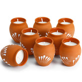 Nuanchu Cantaritos Barro Mexicains bougie mini 60 ml pour ambiance chaleureuse