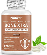 NuBest Bone Xtra : bouteille montrant la formule végétale pour le soutien des os