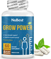 NuBest Grow Power: bouteille et emballage, idéale pour la supplémentation quotidienne.