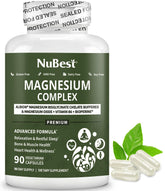 NuBest Magnésium Glycinate Chelate en bouteille, soutien potentiellement l’absorption et la relaxation.