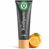Nudge dentifrice orange avec 10% nano-hydroxyapatite sur emballage moderne
