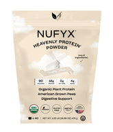 NUFYX Poudre Protéinée Céleste, emballage neutre pratique pour démarrer la journée.