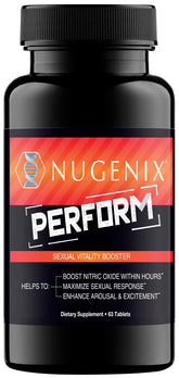 Nugenix Perform : bouteille et capsules, soutien potentiel à l’énergie.