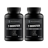 Nugenix T Booster : bouteille en gros plan, soutien potentiel pour rester énergisé lors des séances