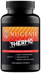 Gélules Nugenix Thermo dans une bouteille, soutien potentiel au métabolisme