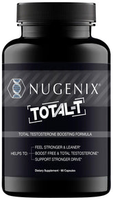 Nugenix Total-T, bouteille énergétique idéale pour routine matinale et entrainement.
