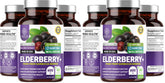 Capsules N1N Premium de sureau noir en bouteille, soutien immunitaire potentiel au quotidien.