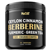 NUQIIT Berberine capsules dans l'emballage, pratique pour une routine saine.