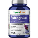 NusaPure Astragalus 20:1 extrait – bouteille visible, soutien quotidien potentiel.