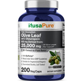 NusaPure Bouteille Feuille d olive 500mg, extrait concentré pour soutien quotidien