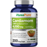 NusaPure Cardamome 4:1 extrait, bouteille pratique pour une routine quotidienne.