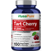 NusaPure Cerise Aigre: bouteille face pour une présentation claire et facile à lire.