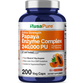 NusaPure Papaye Papain Complexe — bouteille facile à prendre au quotidien.