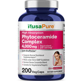NusaPure Phytoceramide Complex, bouteille pratique pour votre routine quotidienne.