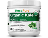 NusaPure Poudre kale extrait 10:1 en bouteille, complément végétal pratique.