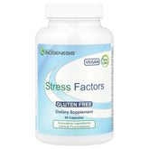 Nutra BioGenesis Stress Factors – bouteille montrant les capsules pour calme et gestion du stress