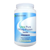 Nutra BioGenesis Ultra Pure Whey Chocolat, bouteille élégante pour une récupération musculaire soutenue.