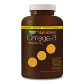 NutraSea Omega-3 + Vitamine D gélules citron, goût frais et facile à avaler.