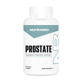 NutraBio Prostate – bouteille-doses, soutien prostatique potentiel et confort urinaire.