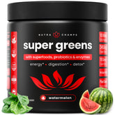NutraChamps Super Greens – bouteille de poudre verte pour nutrition quotidienne