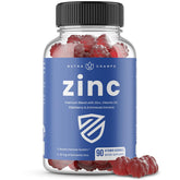 NutraChamps Zinc Gummies bouteille ouverte, pratique pour votre routine quotidienne.