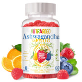 Gomme NUTRAGOGO Ashwagandha photo-emballage – soutien au bien-etre quotidien.