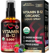 NUTRAHARMONY B12 spray flacon : énergie rapide et concentration soutenue.