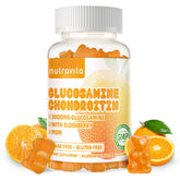 Nutravita Gummies orange en gros plan, soutien articulaire potentiel.