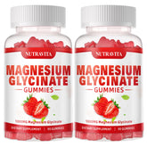 Gomme Nutravita magnésium glycinate 1000mg framboise – prise pratique et goût fruité.