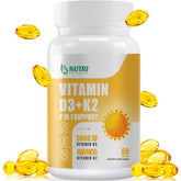 NUTRI POTENTIA D3 K2 – Bouteille avec huile MCT pour une absorption potentielle optimale.